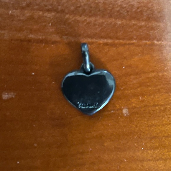 Vintage Agatha LOVE pink and black pendant charm - Picture 3 of 4